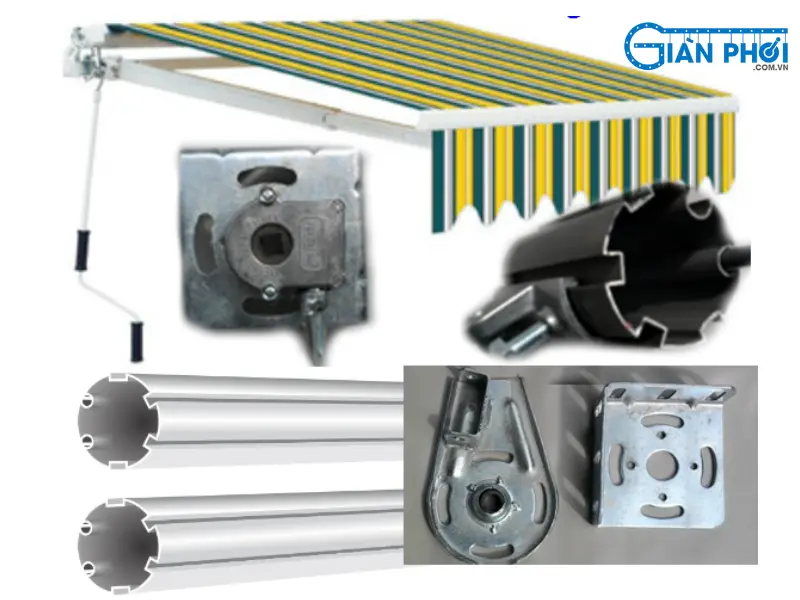 cơ chế vận hành mái hiên di động
