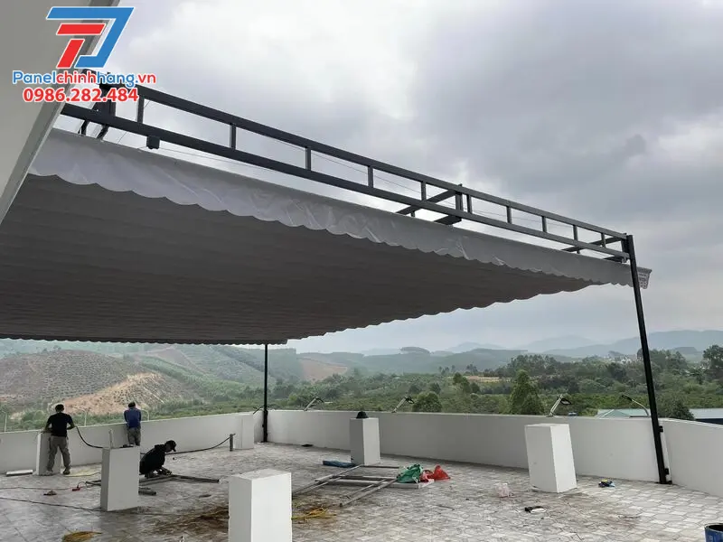 làm mái che sân thượng làm mái che sân thượng
