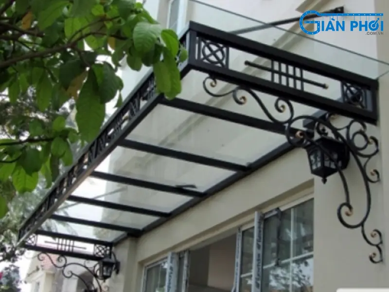 mái hiên nhà thái kính cường lực