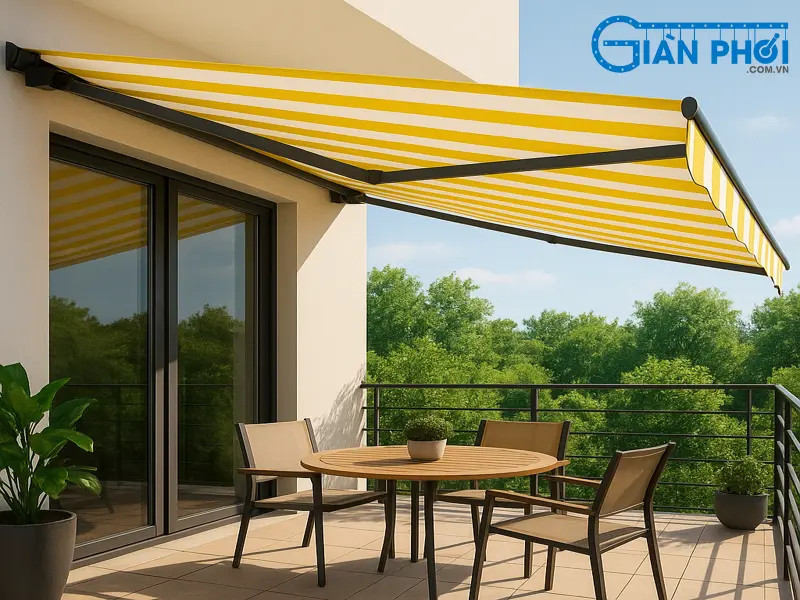 Mái hiên di động giúp nâng cao giá trị thẩm mỹ và đẳng cấp công trình
