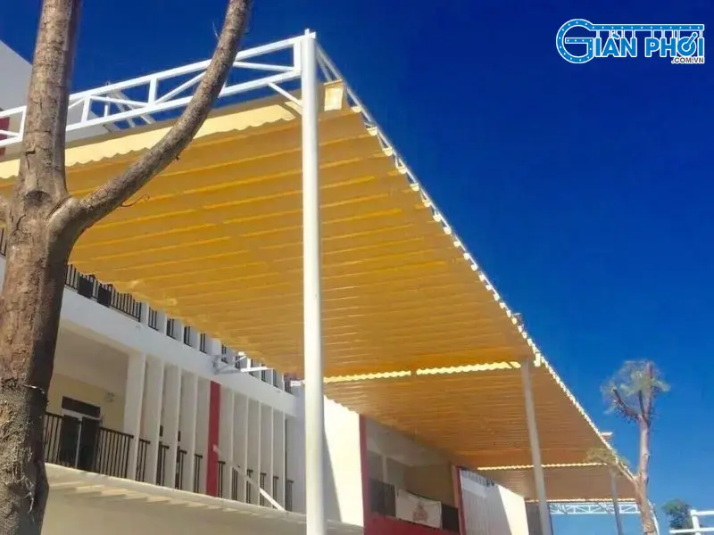 mái hiên gấp gọn