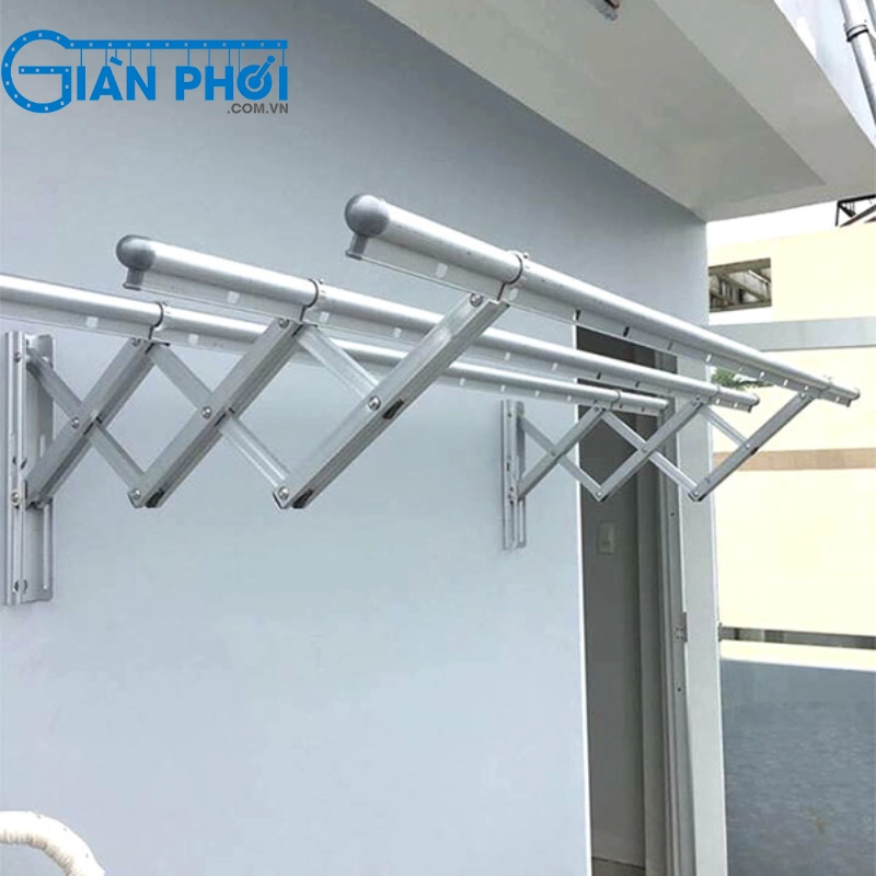 Giàn phơi xếp chữ A gắn tường