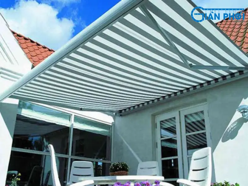 mái hiên xếp mái hiên xếp