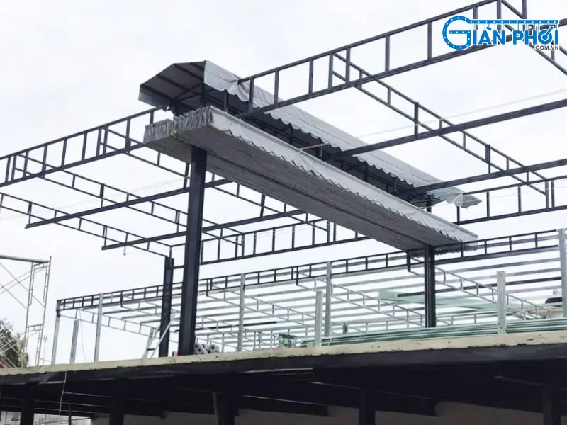 cấu tạo mái che xếp