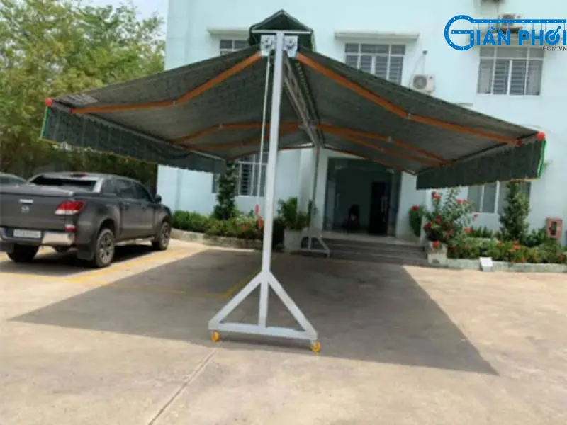 mái hiên di động chữ A có bánh xe đẩy mái hiên di động chữ A có bánh xe đẩy