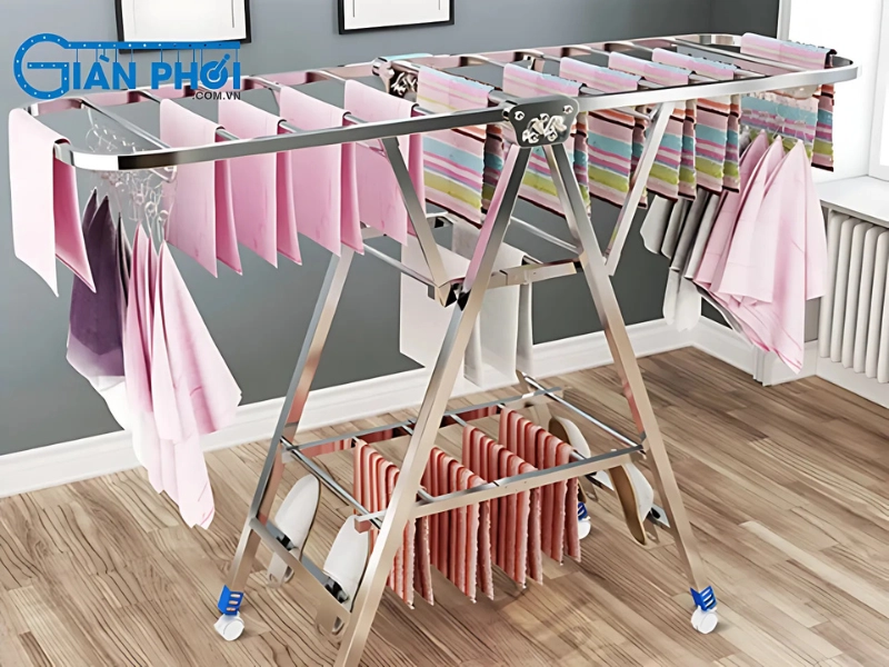 Ưu điểm vượt trội của cây phơi đồ inox