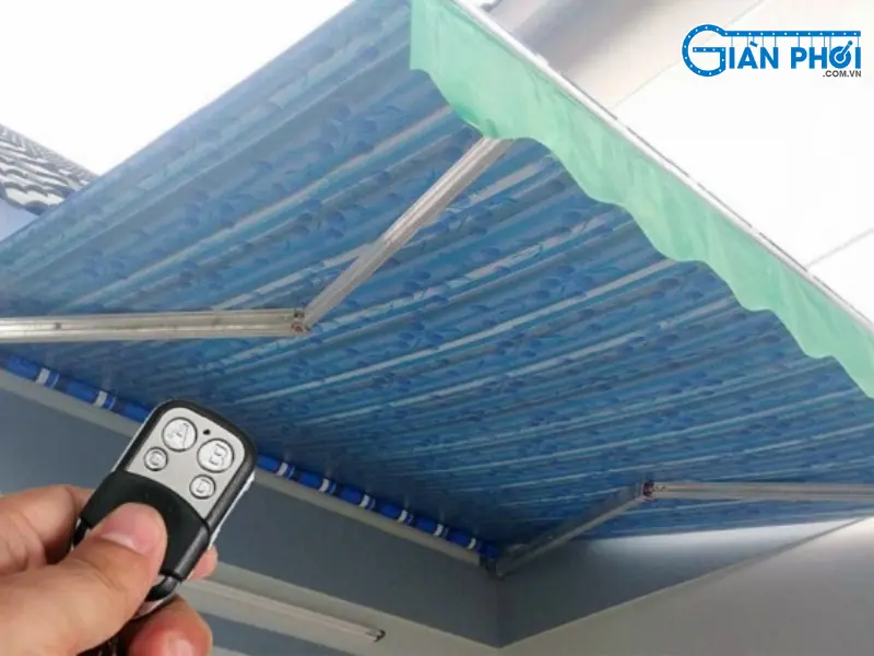 cấu tạo mái hiên di động điều khiển từ xa