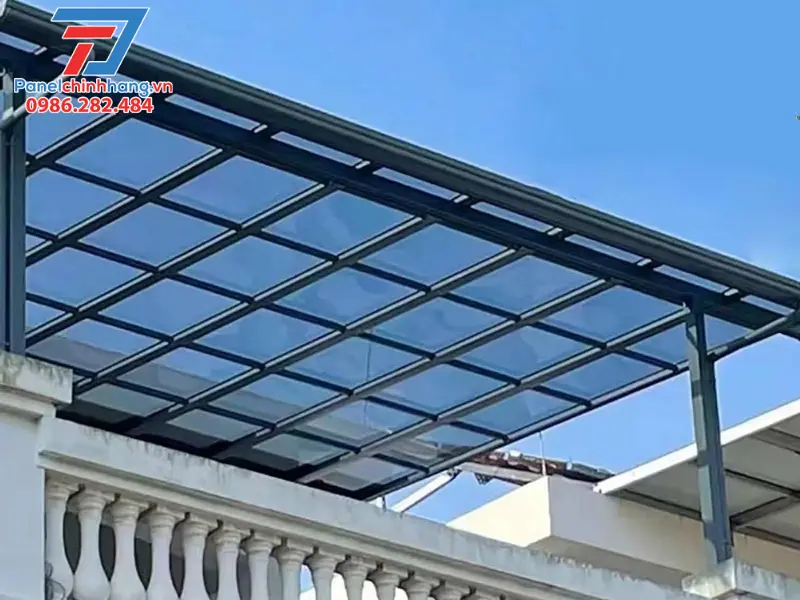 bảng giá làm mái che sân thượng