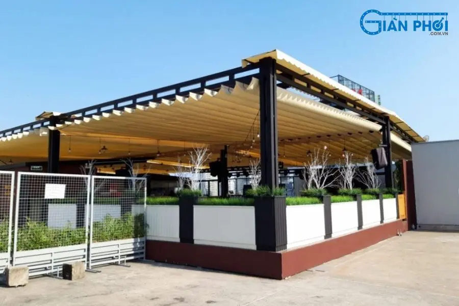 Mái xếp sử dụng trong kinh doanh Mái xếp sử dụng trong kinh doanh