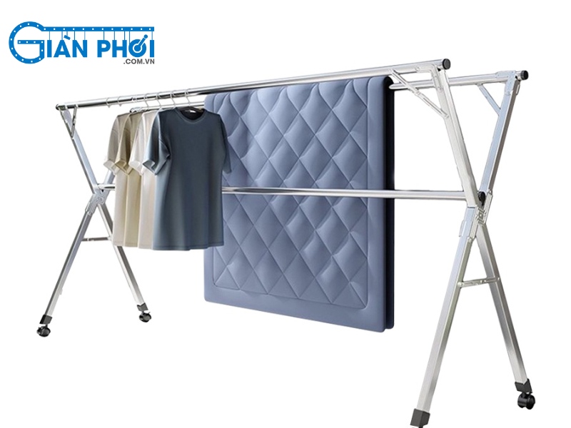 Giàn Phơi Chăn Ga Giường Inox Gấp Gọn - Giải Pháp Cho Nhà Nhỏ