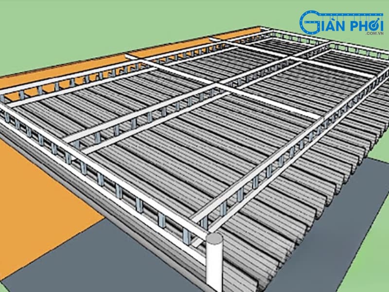 Cấu tạo khung của mái xếp di động Cấu tạo khung của mái xếp di động