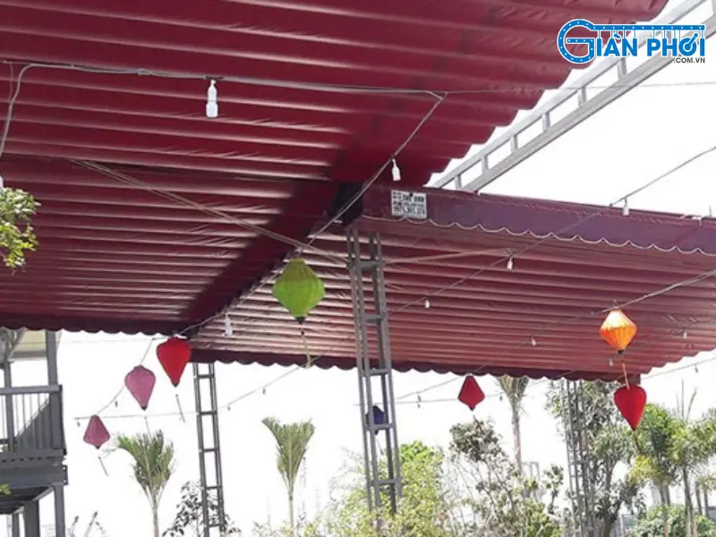 mẫu mái che vải bạt