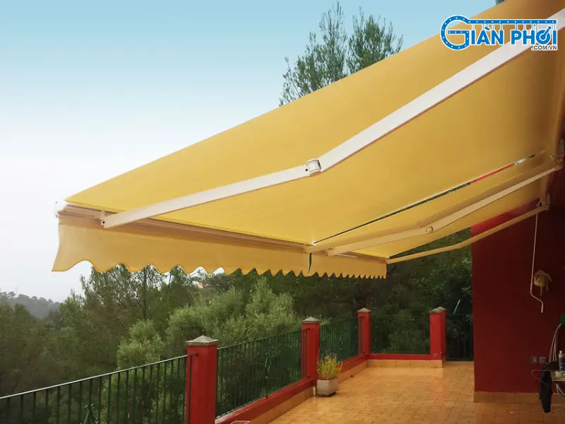 mái che nhà mái thái màu vàng