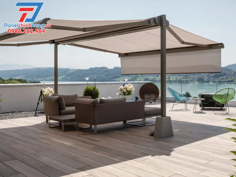 kinh nghiệm làm mái che sân thượng