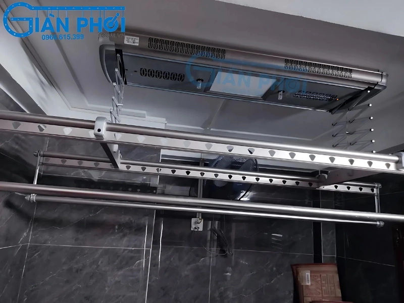 Lắp đặt giàn phơi thông minh điện tử tại chung cư