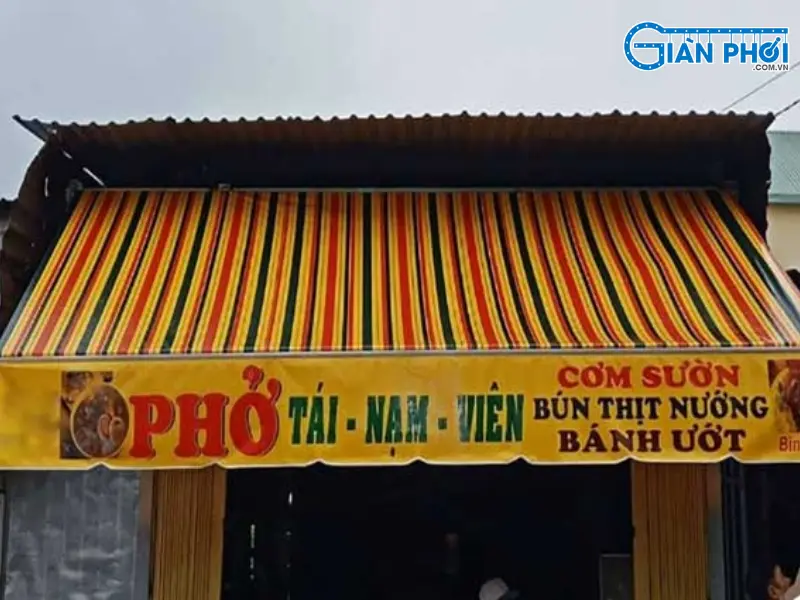 bạt quay mái hiên