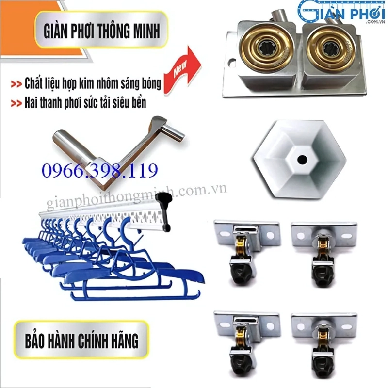 Cấu tạo của giàn phơi Hòa Phát 999B