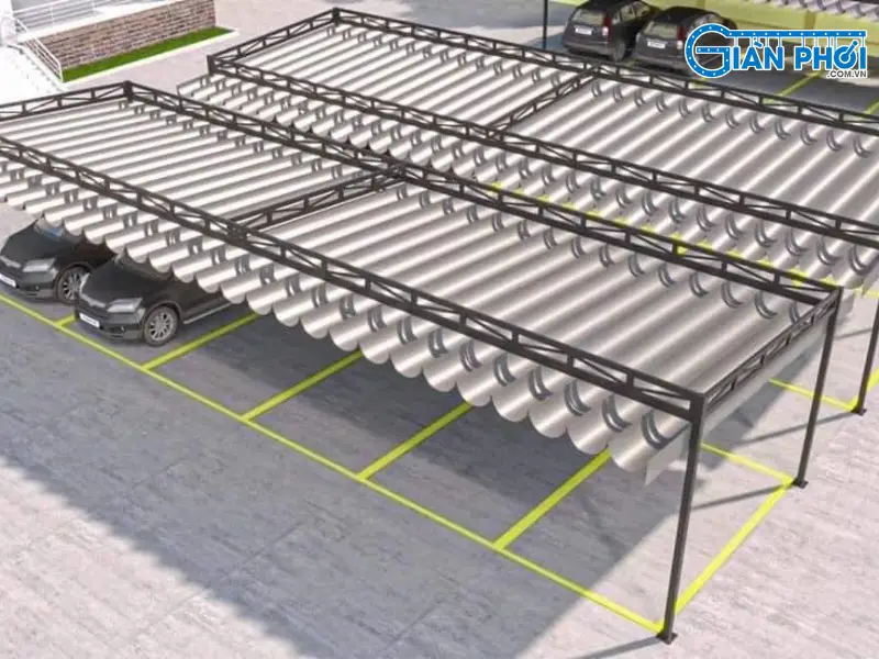 mái che để xe ô tô