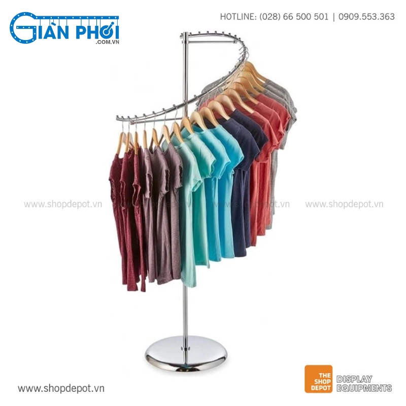 Sự kết hợp giữa độ bền và thẩm mỹ trong cây phơi inox xoắn