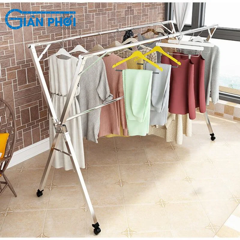 Giàn phơi inox chữ X