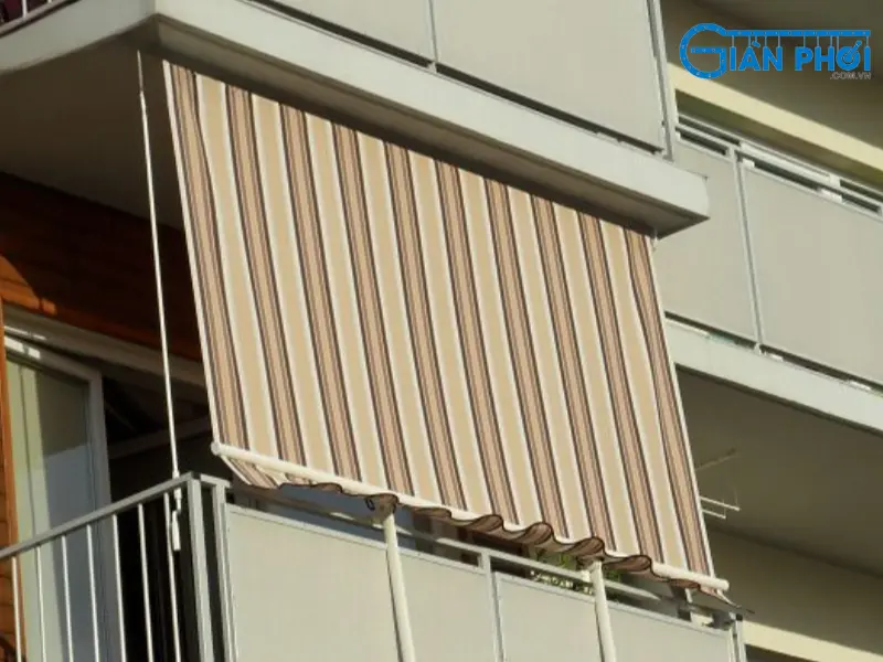 cấu tạo mái hiên di động thả rủ