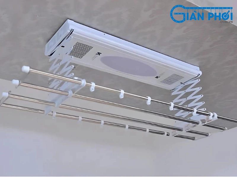 Cấu tạo của giàn phơi điều khiển từ xa