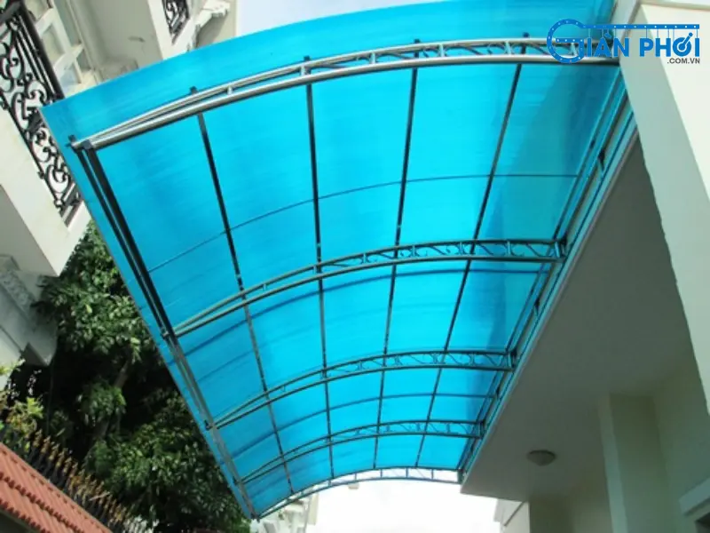 mái hiên nhà thái bằng nhựa Poly