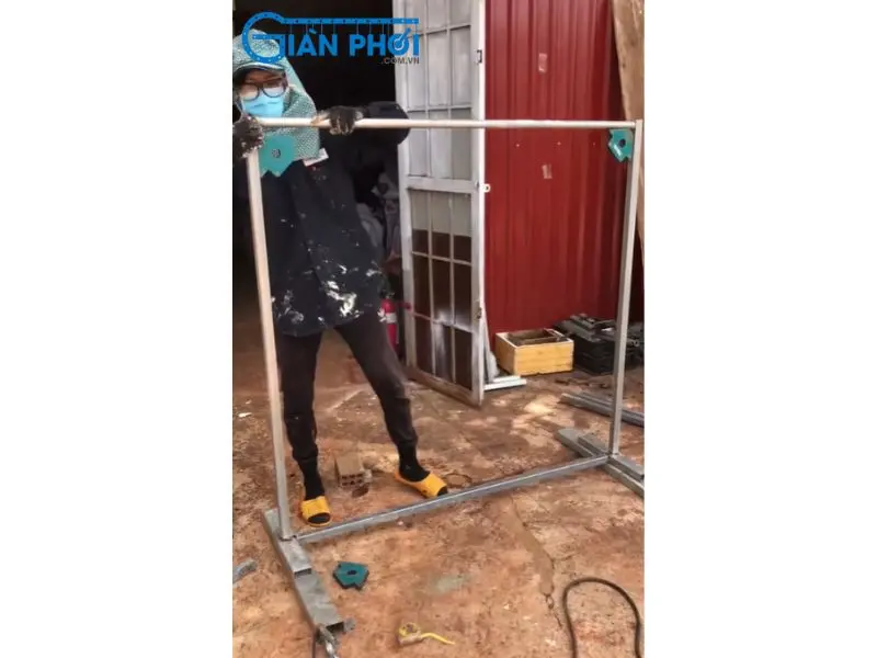 Cách hàn cây phơi đồ
