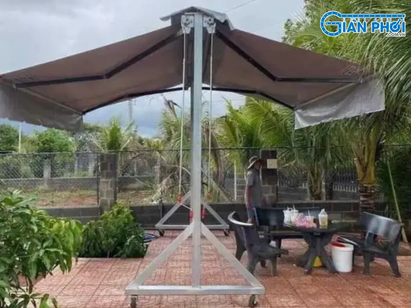 cấu tạo mái hiên di động chữ A