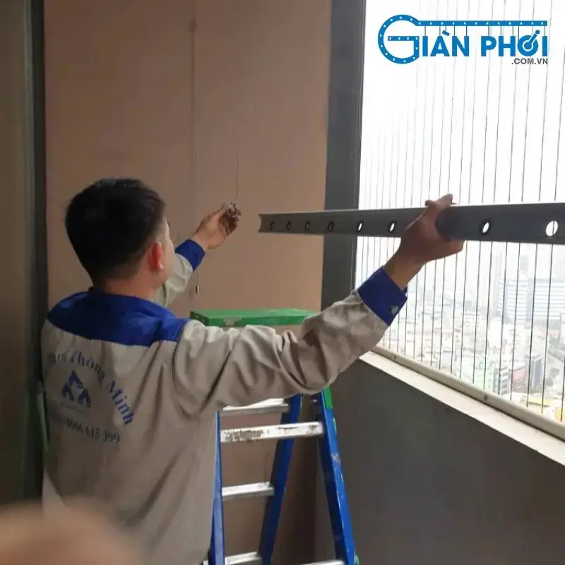 Các bước sửa giàn phơi đồ thông minh gắn tường chuẩn kỹ thuật