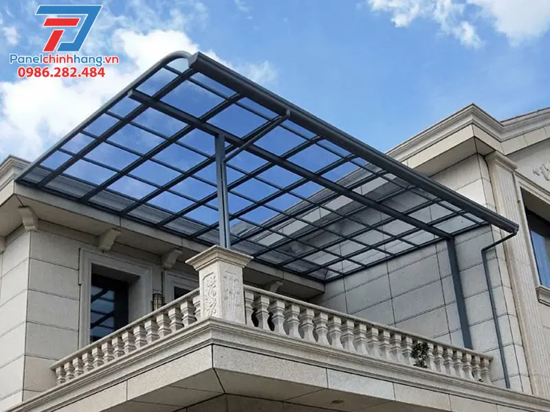 vật liệu làm mái che sân thượng