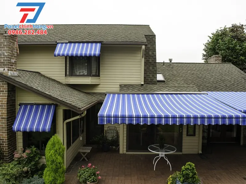hướng dẫn lắp mái hiên quay tay