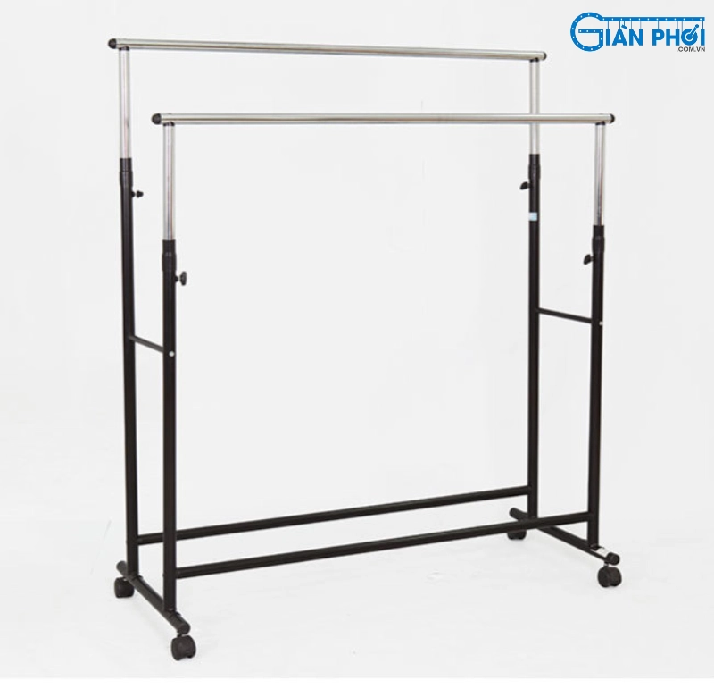 Giải pháp tiết kiệm không gian hiệu quả với cây phơi đồ inox 2 tầng