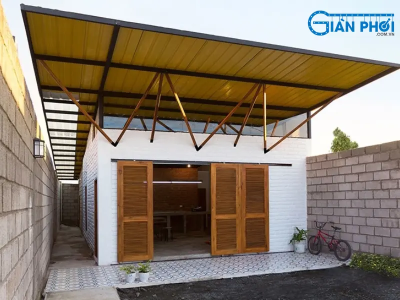 mái hiên nhà cấp 4 đẹp dạng tôn mái hiên nhà cấp 4 đẹp dạng tôn