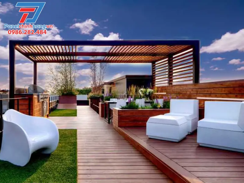 vật liệu làm mái sân thượng