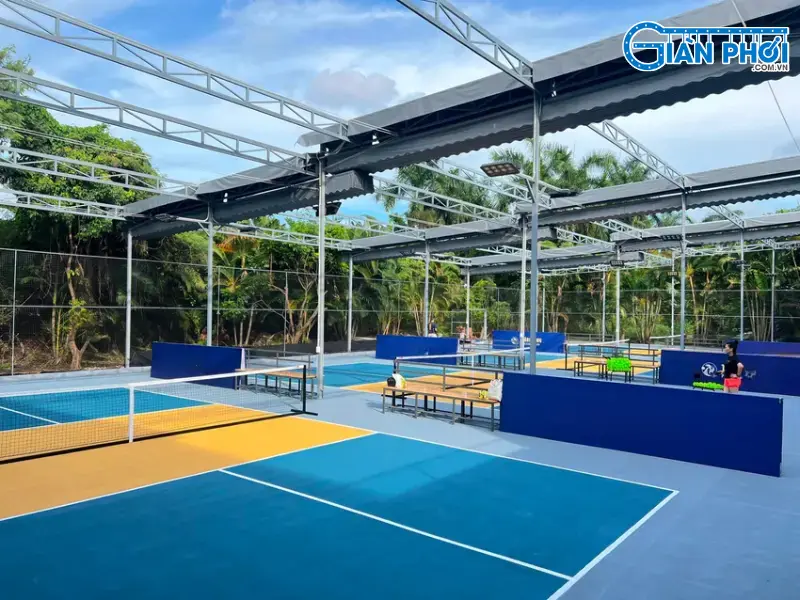 mẫu bạt che sân đẹp mẫu bạt che sân đẹp