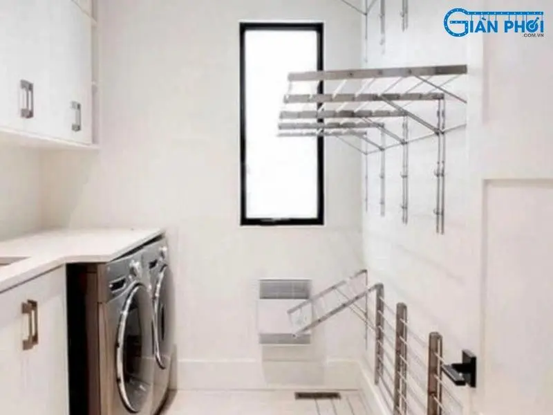 thiết kế khu vực phơi đồ