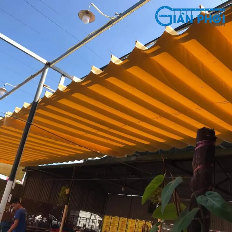 Bạt Xếp Lượn Sóng Hàn Quốc: Giải Pháp Che Nắng Mưa Đẳng Cấp & Bền Đẹp