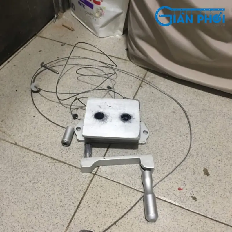 Nguyên nhân giàn phơi thông minh bị đứt dây cáp
