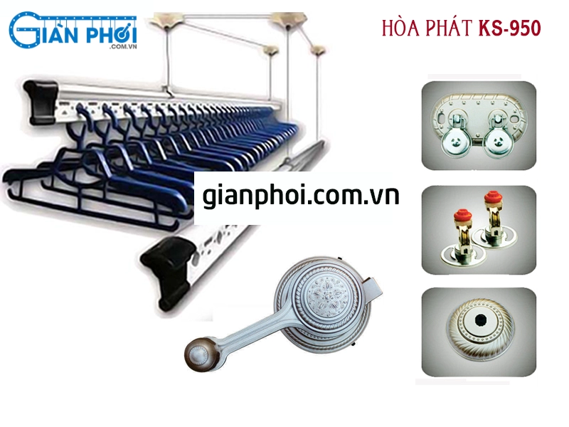 Thông số kỹ thuật chi tiết của giàn phơi KS950