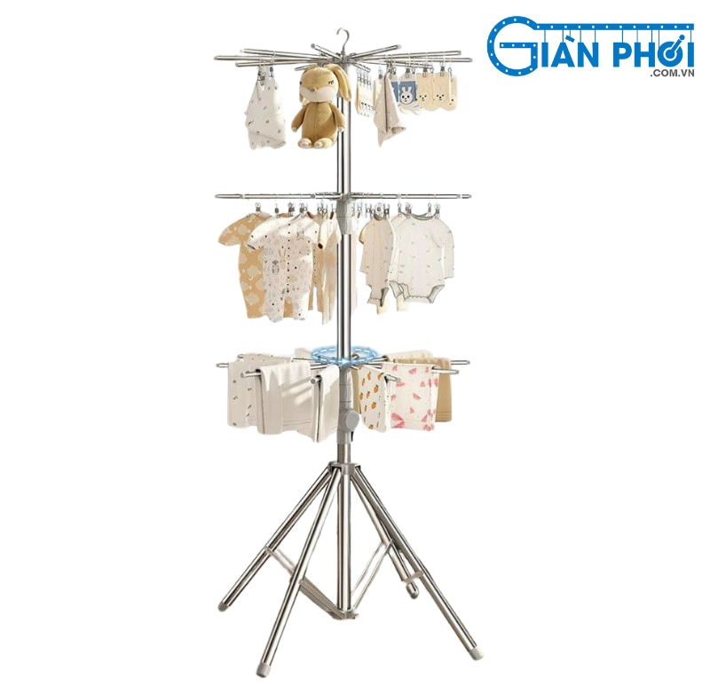 Đặc điểm của cây phơi đồ inox tròn