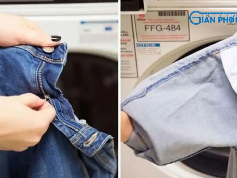 cách giặt đồ jean không phai màu