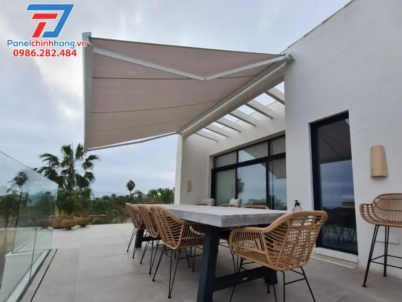 kinh nghiệm làm mái che sân thượng