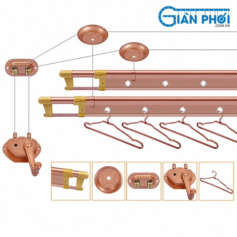 sửa giàn phơi Hatsu