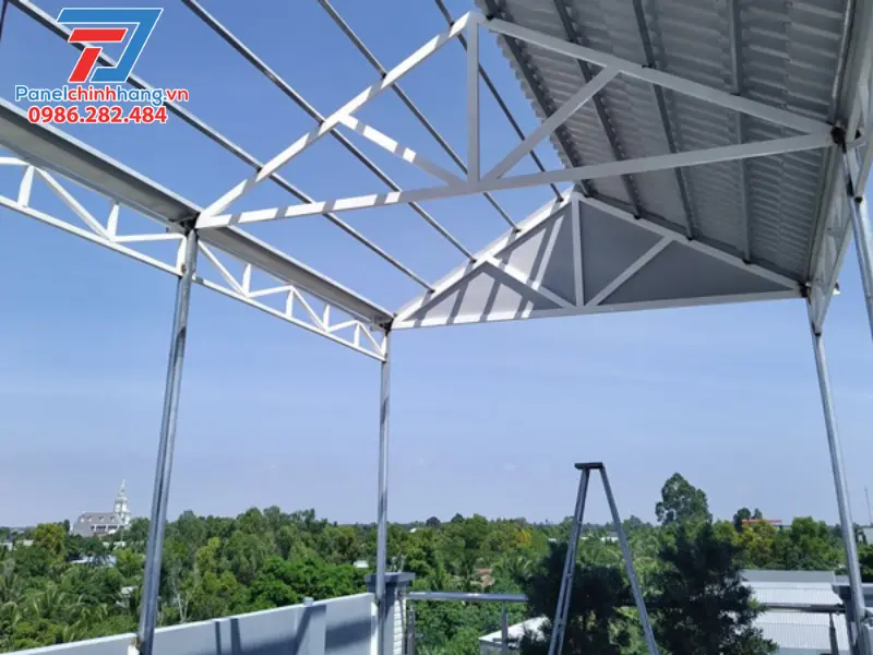 làm mái che sân thượng có phải xin phép không