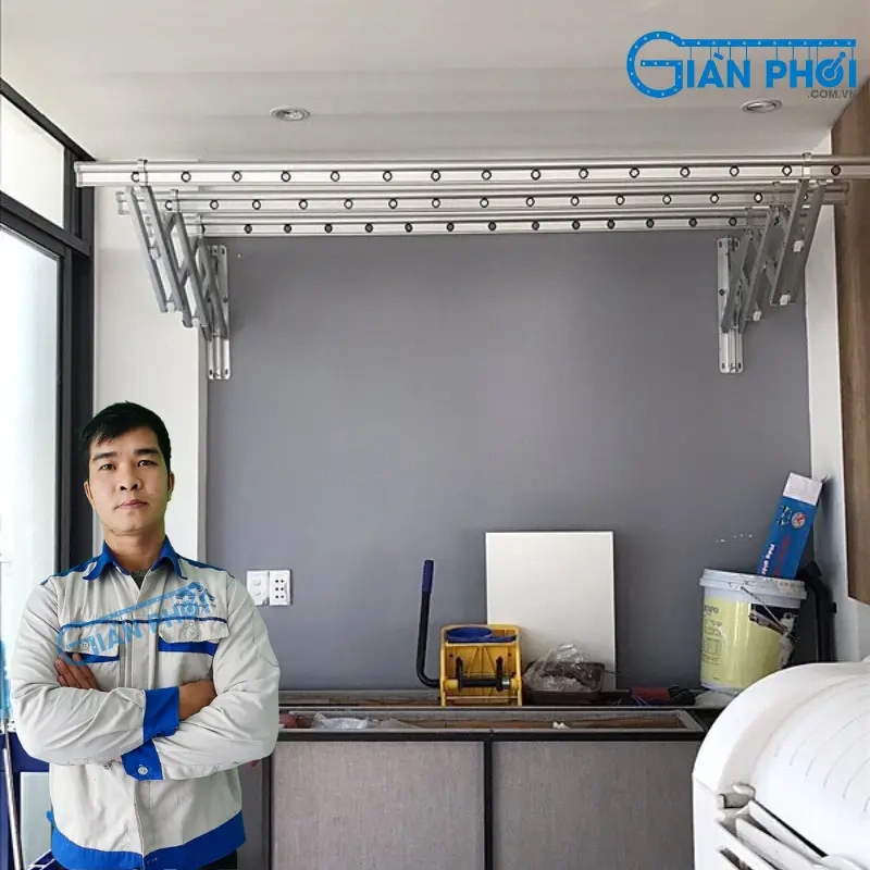 Giàn phơi xếp ngang nhập khẩu Hàn Quốc K-A01