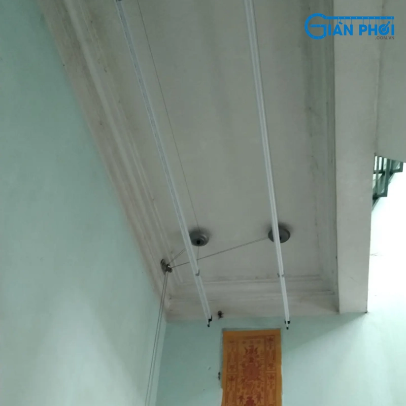 Hình ảnh lắp đặt giàn phơi thông minh Hòa Phát 999b tại nhà khách hàng - Ảnh 1