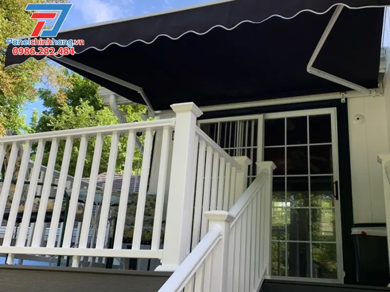 cách lắp mái hiên quay tay