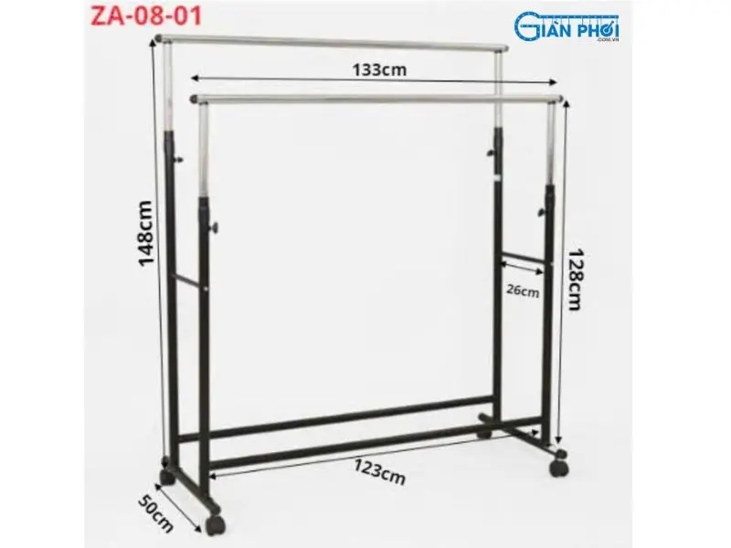 Đặc điểm của giàn phơi quần áo nhôm 2 tầng