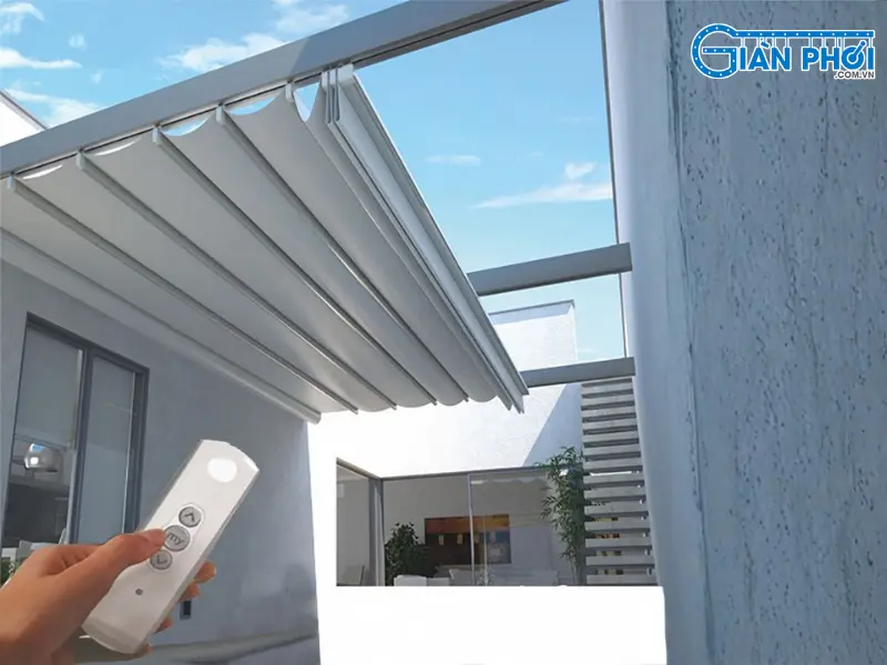 cấu tạo mái che xếp điều khiển từ xa